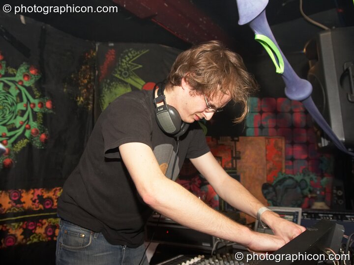 Prometheus playing live in the Digital Disco space at Indigitous. London, United Kingdom. © 2006 Photographicon