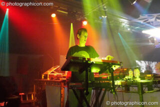 Benji Vaughan of Younger Brother in the main room at the Twisted Records Label Party. London, United Kingdom. © 2006 Photographicon