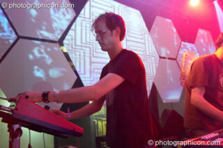 Benji Vaughan of Younger Brother in the main room at the Twisted Records Label Party. London, United Kingdom. © 2006 Photographicon