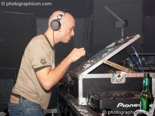 Dick Trevor in the main room at theTwisted Records Label Party. London, United Kingdom. © 2006 Photographicon