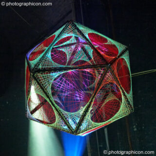 StringArt by Optical illusionS in the Digital Disco space at Echo System. London, United Kingdom. © 2006 Photographicon