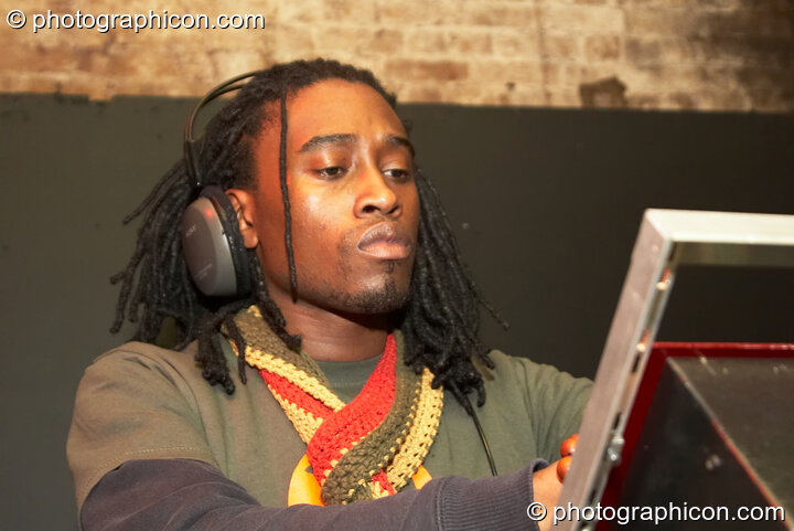 Trojan Records DJ set in the Dub Club space at Echo System. London, United Kingdom. © 2006 Photographicon