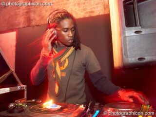 Trojan Records DJ set in the Dub Club space at Echo System. London, United Kingdom. © 2006 Photographicon