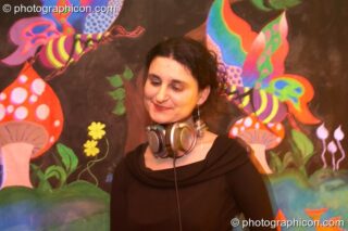 Tamara DJing in the Funky Beats Chillout at Chrysalid. London, United Kingdom. © 2006 Photographicon