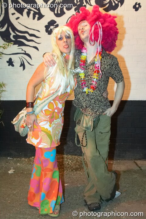 People who dress for the Halloween occasion at the Twisted Records 10th Birthday Party. London, United Kingdom. © 2006 Photographicon