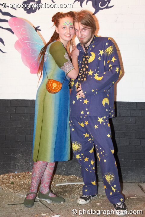 People who dress for the Halloween occasion at the Twisted Records 10th Birthday Party. London, United Kingdom. © 2006 Photographicon