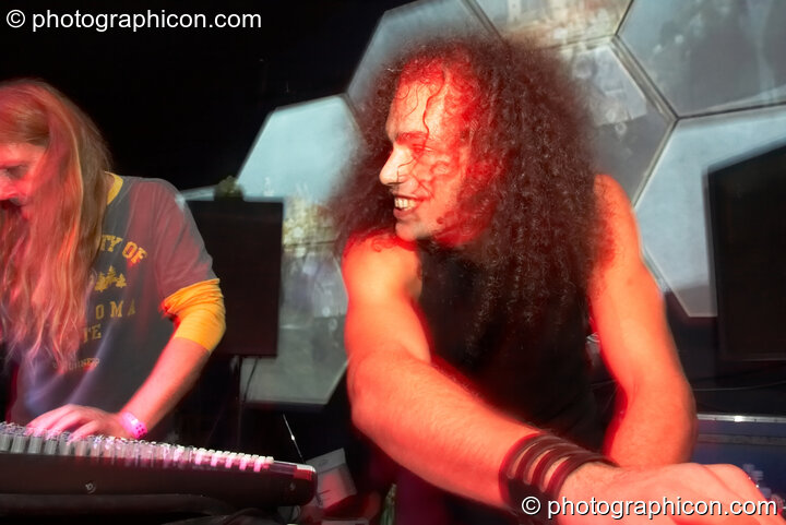 Koxbox performing on the main stage at the Twisted Records 10th Birthday Party. London, United Kingdom. © 2006 Photographicon