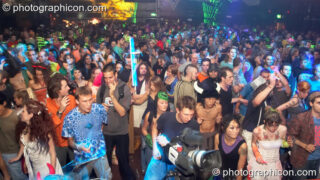 Dancers in the main room at the Twisted Records 10th Birthday Party. London, United Kingdom. © 2006 Photographicon