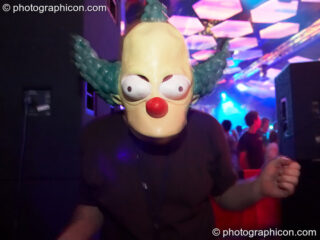 Arc-i in costume  at the Twisted Records 10th Birthday Party. London, United Kingdom. © 2006 Photographicon