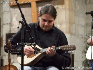 Tim Cotterell of Martha Tilston and The Woods performs at the Kingston Green Fair 2007 after party. Kingston upon Thames, United Kingdom. © 2007 Photographicon