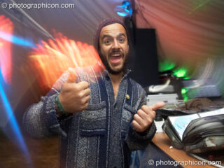 A dancer in the Liquid tent at the Echo Festival. Overton, United Kingdom. © 2007 Photographicon