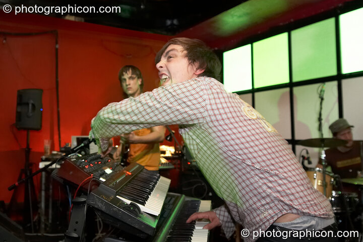 Jaberwok (Raw Music/Archangel^, UK) perform on the Main Stage with VJ projections by Inside-us-all at Future Music Vol. 1. London, United Kingdom. © 2007 Photographicon