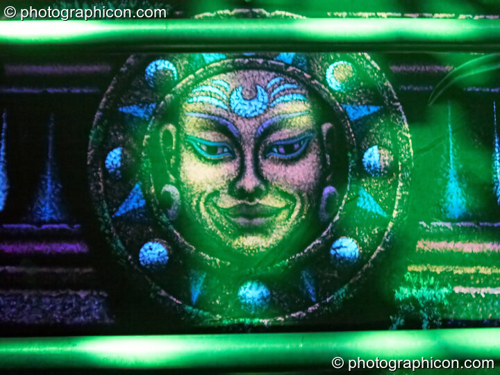 Tribe of Frog decor on the Liquid Records & Tribe of Frog room at Alpha Omega. London, United Kingdom. © 2008 Photographicon