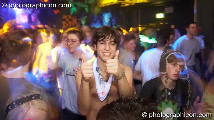 Dancers in the Liquid Records & Tribe of Frog room at Alpha Omega. London, United Kingdom. © 2008 Photographicon