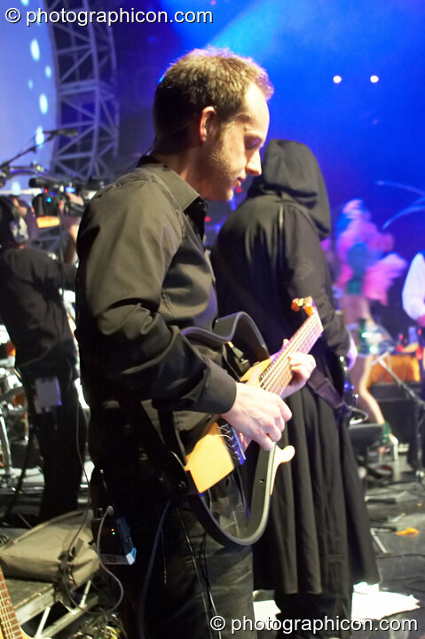 Pete Callard performs on guitar with Shpongle at Shpongle Live in Concert. London, United Kingdom. © 2008 Photographicon