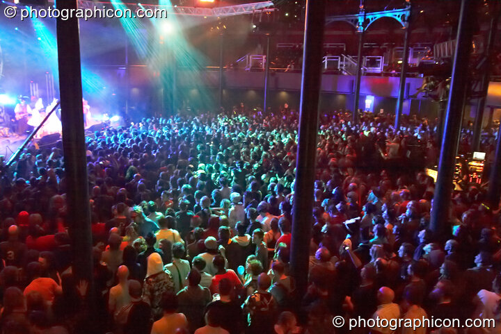 The audience shot from the balcony at Shpongle Live in Concert. London, United Kingdom. © 2008 Photographicon