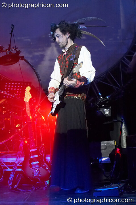 Simon Posford performs on guitar with Shpongle at Shpongle Live in Concert. London, United Kingdom. © 2008 Photographicon