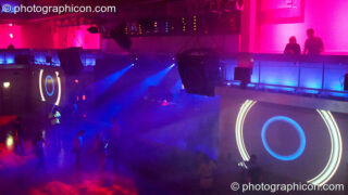 The Pixel Addicts immersive video and lighting system in action at Fabric's Matter nightclub. London, United Kingdom. © 2008 Photographicon