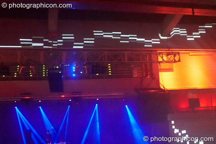 The Pixel Addicts immersive video and lighting system in action at Fabric's Matter nightclub. London, United Kingdom. © 2008 Photographicon