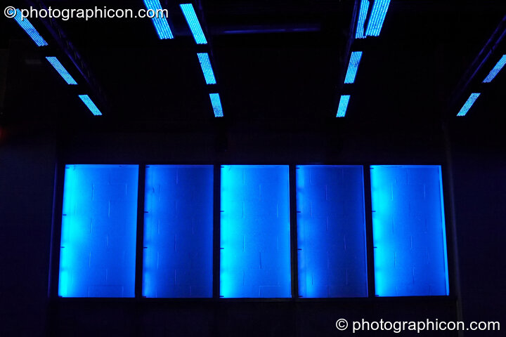 Lighting installation in Room 2 at Fabric's Matter nightclub. London, United Kingdom. © 2008 Photographicon