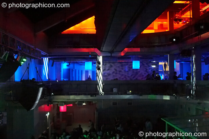 The Pixel Addicts immersive video and lighting system in action at Fabric's Matter nightclub. London, United Kingdom. © 2008 Photographicon