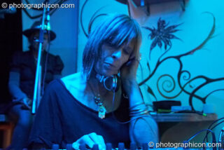 Miquette Giraudy performs at Gong Poesy Electrique at inSpiral Lounge 21/08/2009. London, United Kingdom. © 2009 Photographicon