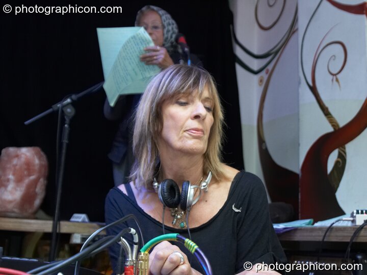 Miquette Giraudy performs at Gong Poesy Electrique at inSpiral Lounge 21/08/2009. London, United Kingdom. © 2009 Photographicon
