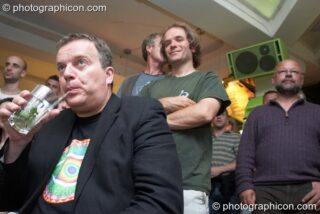 The audience enjoy Gong Poesy Electrique at inSpiral Lounge 21/08/2009. London, United Kingdom. © 2009 Photographicon