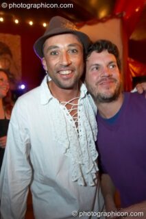 Ali Elias and Liquid Ross at Electric Circus / Circus2Gaza. London, United Kingdom. © 2009 Photographicon