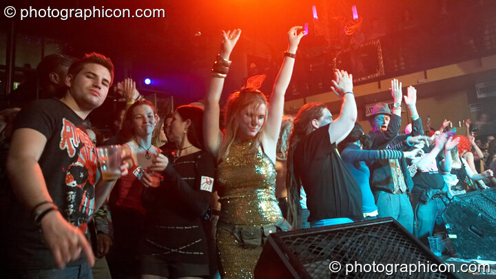 The audience appreciate Zion Train performing on the Skandalous! stage at Electric Circus / Circus2Gaza. London, United Kingdom. © 2009 Photographicon