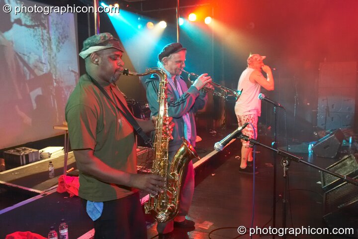 Zion Train perform on the Skandalous! stage at Electric Circus / Circus2Gaza. London, United Kingdom. © 2009 Photographicon