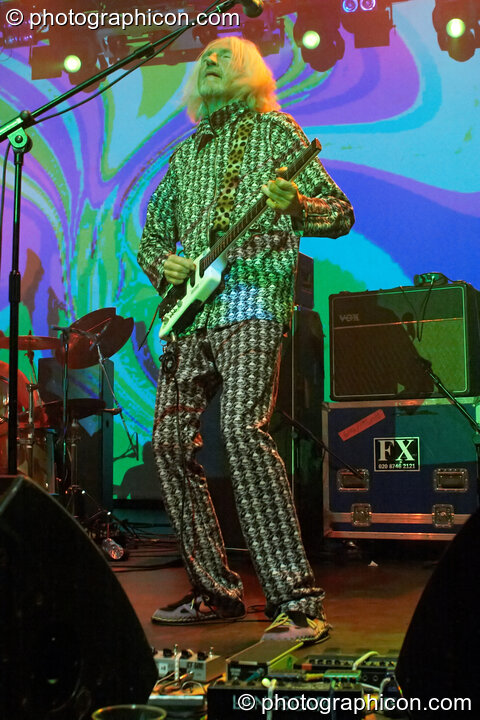 Daevid Allen of Planet Gong performs at the Kentish Town Forum. London, United Kingdom. © 2009 Photographicon