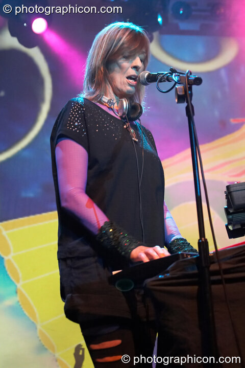 Miquette Giraudy of Planet Gong performs at the Kentish Town Forum. London, United Kingdom. © 2009 Photographicon