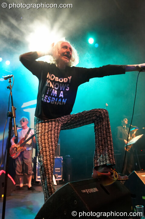 Daevid Allen of Planet Gong performs at the Kentish Town Forum. London, United Kingdom. © 2009 Photographicon