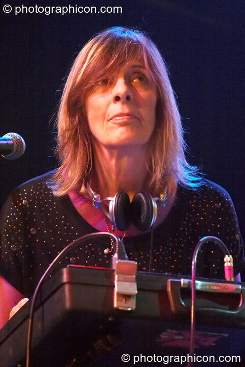 Miquette Giraudy of Planet Gong performs at the Kentish Town Forum. London, United Kingdom. © 2009 Photographicon