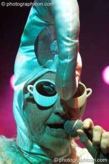 Daevid Allen of Planet Gong performs at the Kentish Town Forum. London, United Kingdom. © 2009 Photographicon