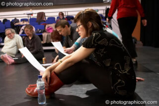 A community-cast workshop in preparation for The Southwark Mysteries 2010. London, United Kingdom. © 2010 Photographicon