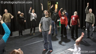 A community-cast workshop in preparation for The Southwark Mysteries 2010. London, United Kingdom. © 2010 Photographicon
