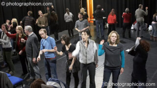 A community-cast workshop in preparation for The Southwark Mysteries 2010. London, United Kingdom. © 2010 Photographicon