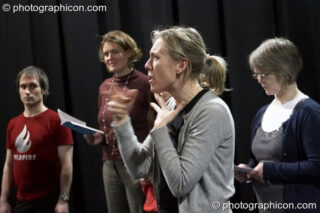 A community-cast workshop in preparation for The Southwark Mysteries 2010. London, United Kingdom. © 2010 Photographicon