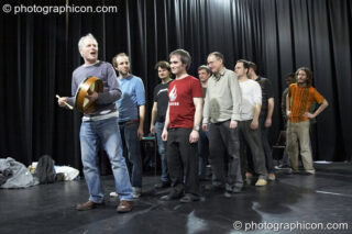 A community-cast workshop in preparation for The Southwark Mysteries 2010. London, United Kingdom. © 2010 Photographicon