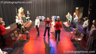 A community-cast workshop in preparation for The Southwark Mysteries 2010. London, United Kingdom. © 2010 Photographicon