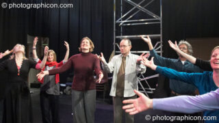 A community-cast workshop in preparation for The Southwark Mysteries 2010. London, United Kingdom. © 2010 Photographicon