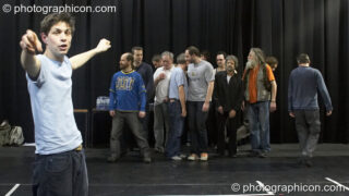 A community-cast workshop in preparation for The Southwark Mysteries 2010. London, United Kingdom. © 2010 Photographicon