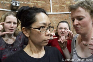A community-cast workshop in preparation for The Southwark Mysteries 2010. London, United Kingdom. © 2010 Photographicon