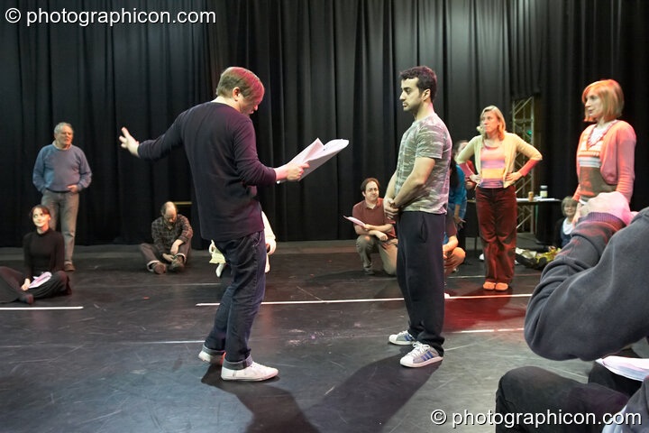 A community-cast workshop in preparation for The Southwark Mysteries 2010. London, United Kingdom. © 2010 Photographicon