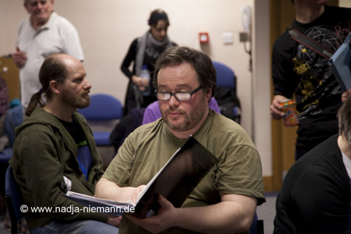 A community-cast workshop in preparation for The Southwark Mysteries 2010. London, United Kingdom. © 2010 Photographicon