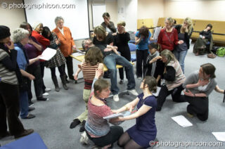 A community-cast workshop in preparation for The Southwark Mysteries 2010. London, United Kingdom. © 2010 Photographicon