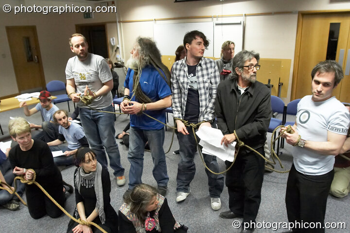 A community-cast workshop in preparation for The Southwark Mysteries 2010. London, United Kingdom. © 2010 Photographicon