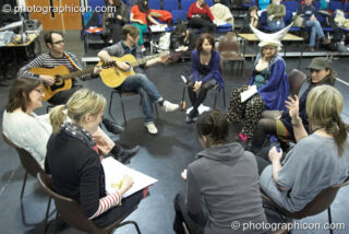 A community-cast workshop in preparation for The Southwark Mysteries 2010. London, United Kingdom. © 2010 Photographicon